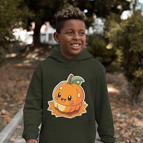 Pumpkin Print Kids 'Sponge Fleece Hoodie - Melhor Design Kids' Hoodie - Hoodie de design fofo para crianças