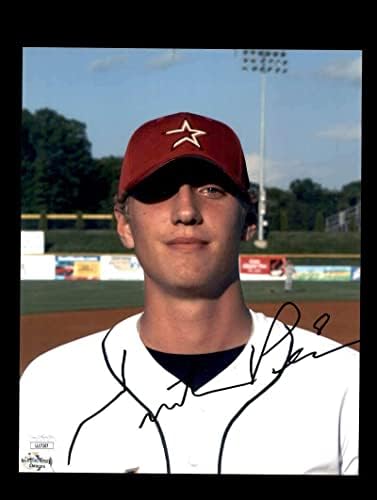 Hunter Pence JSA CoA assinado 8x10 Rookie Photo Autograph - Fotos autografadas da MLB
