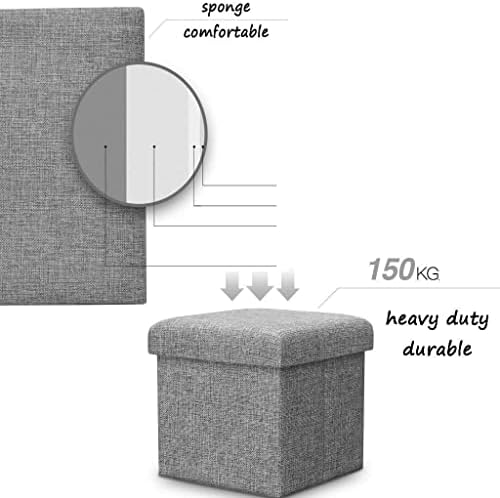 Disas simples genéricas, bancada de sapato de linho dobrável Sala de sapato confortável Sofá de bate-papo de bate-pau