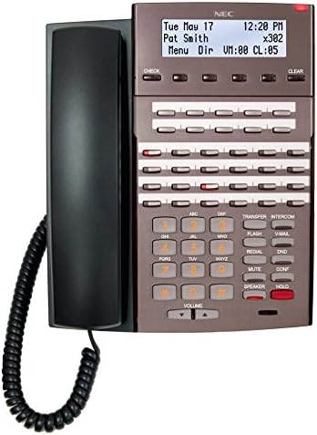 NEC 1090021 - NEC DSX 34B Telefone com viva -voz e luz de fundo, preto