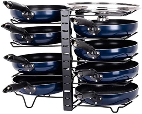 Pan Rack Pot e Pan Rack Organizador versátil de cozinha adequado para todas