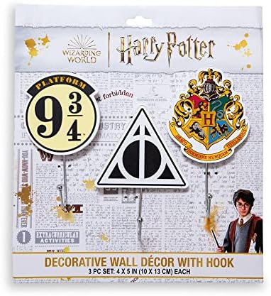 Ícones de Harry Potter Ganchos de parede cortados | Conjunto de 3