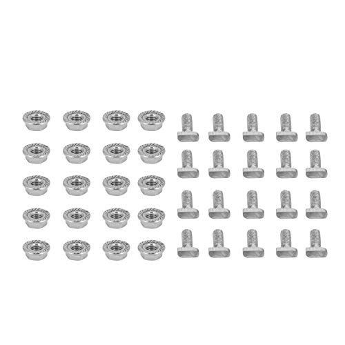 304 Kit de parafusos de aço inoxidável M6 inclui 20 parafusos 20 porca do flange com flange fascadores de hardware