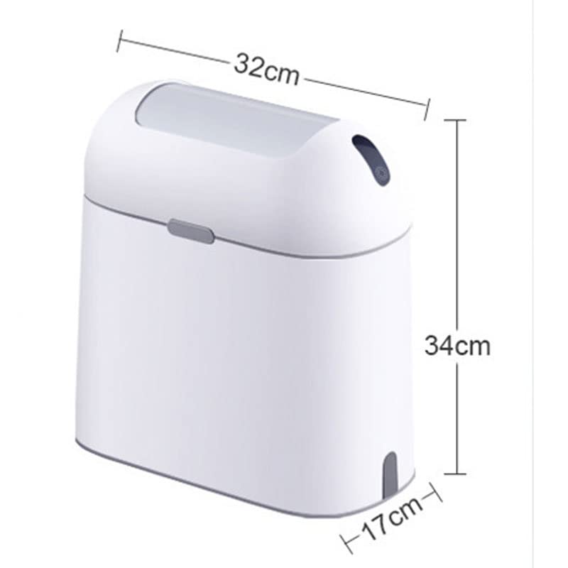 Lixo inteligente xbwei lata para banheiro lixo automático de indução elétrica com tampa de lixeiras de lixo de sensores