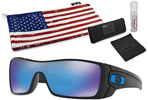 Óculos de sol Oakley Batwolf com kit de limpeza de lentes e bandeira de campo