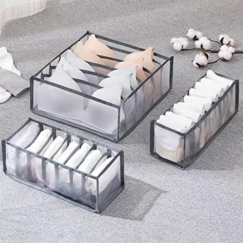 Organizador Zylyzf para caixas de armazenamento de roupas íntimas para meias sutiãs caseiro lavável armazenamento separado organizadores de divisórias caixas de divisórias