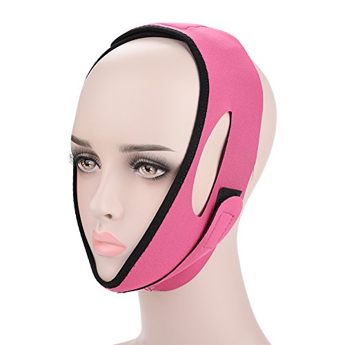 Máscara de elevador de face reutilizável em linha V, cinto de levantamento de queixo duplo facial, cinto de elevação do rosto
