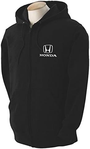 Honda Black Hooded Full Zip Sweatshirt