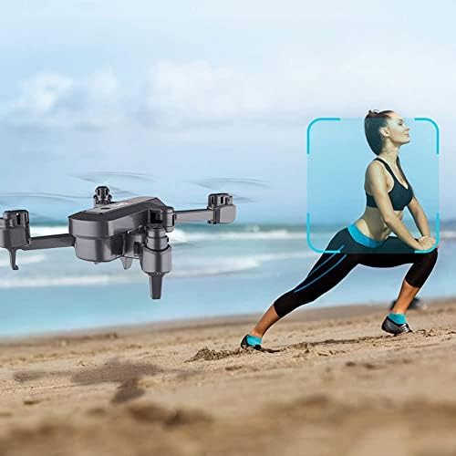Drone da câmera qiyhbvr com gimbal de 2 eixos, câmera 4K, GPS, estabilização eletrônica de imagem EIS, zoom de 5x, posicionamento