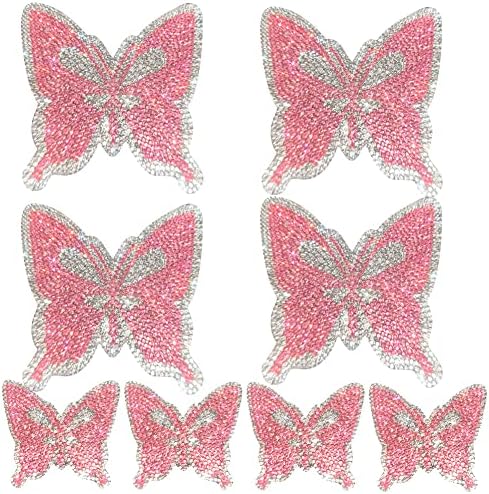 Lady Crystal Bling Butterfly Cars, adesivos de strass para automóveis, acessórios interiores/externos para meninas/mulheres