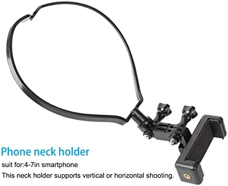 Pelambiando POV/Smartphone VLOG Montante do pescoço para GoPro e telefone, compatível com smartphones iPhone Samsung,
