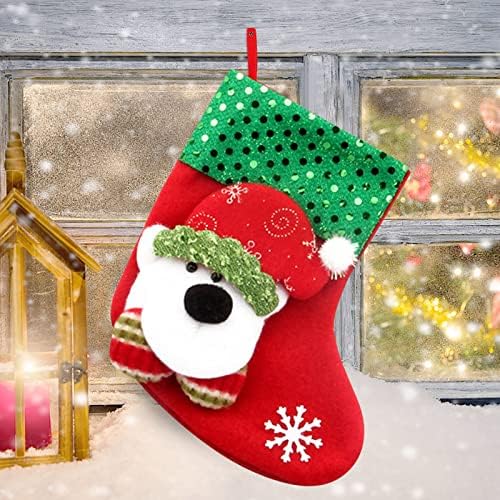 Candy Socks Small Christmas Christmas Bag Stakings Decoração de presentes Crafts de decoração e ornamento