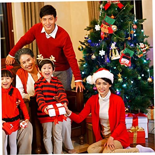 Veemoon 3 PCs Candas de Natal Decoração de Natividade Bola Bolsas Navideñas para Holiday Stages Kids Christmas Meias