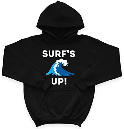 Surf's Up Kids 'Sponge Fleece Hoodie - Surfing Kids' Hoodie - Capuz do esporte para crianças