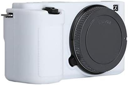 Caixa de silicone ZV-E10, Tuyung Rubber Hous Housing Câmera de protetora Cobrar pele para Sony ZV-E10, branco
