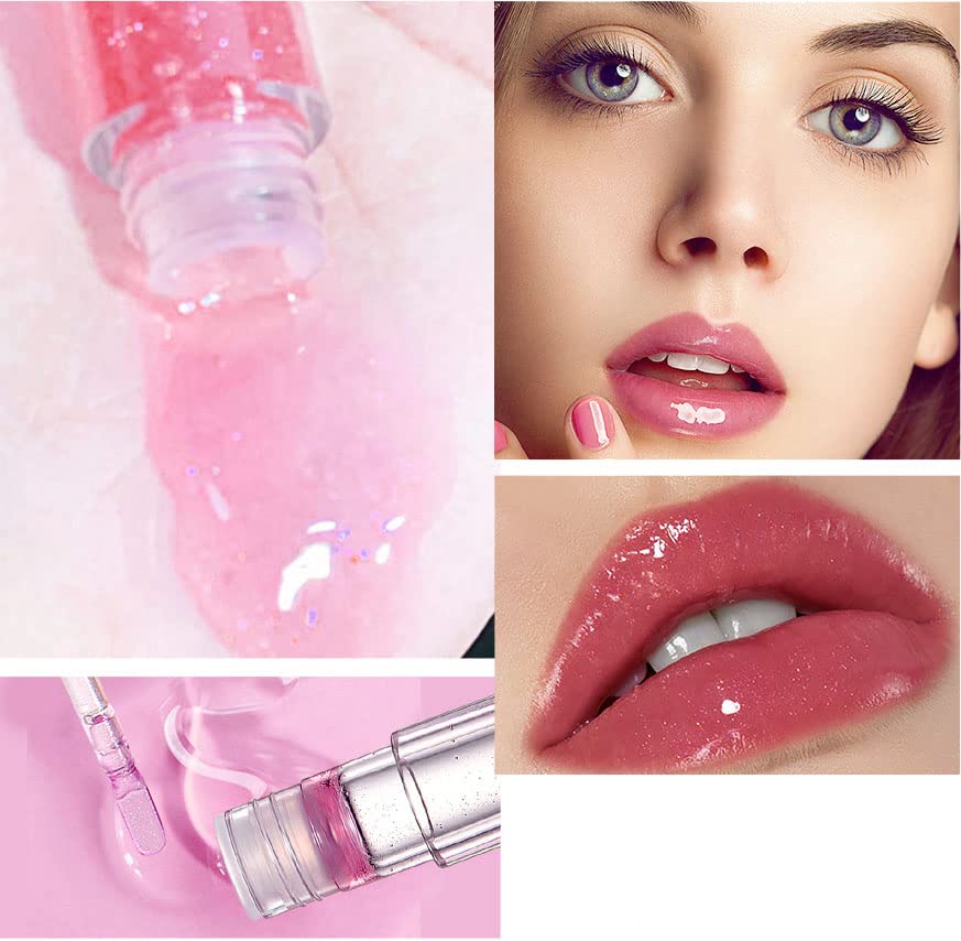 Yxixi Shimmer Lip Glitter Lipstick com acabamento espelhado hidratante duradouro e redução de linhas finas lixo lipse ladrões
