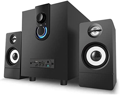 LXXSH 2.1 Alto -falantes multimídia de madeira ativa Subwoofer Alto -falantes de computador para acessórios para PC para