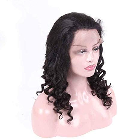 YTooz peruca peruca peruca feminino seleção de peruca real cabelos de cabelo real preto natural flexível e escorregadio notados, não a perda de cabelo pode ser tingida pode ser remodelada
