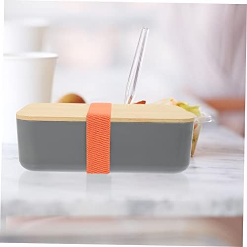 Kichouse 12 PCs Box Bento Box Strap lancheira para homens para trabalho de almoço isolado para adultos Infresadores Caixa de lanche