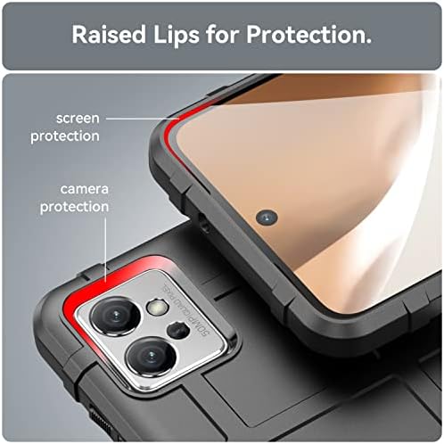 Tayka Cell Phones Caso Capa Bundles Caso de silicone de corpo inteiro à prova de choque para moto G32, cobertura de protetor com protetor de telefone fosco de revestimento