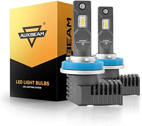 AuxBeam P20 Série H11 Bulbos LED 10000lm 50W Kits de conversão de LED, 1: 1 Mini Bulbos de reposição de halogênio 600%