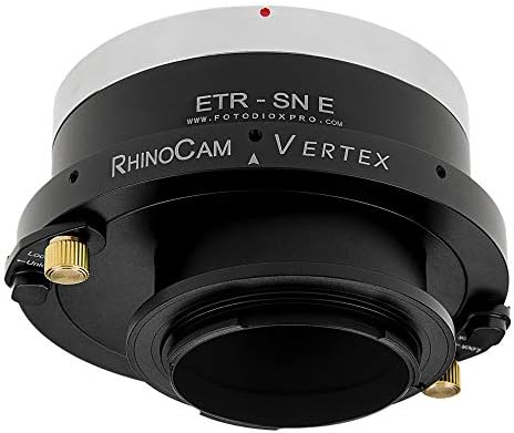 Adaptador de costura rotativo de vértice de rinocam, compatível com lente BRONICA ETR MOUNT SLR para a Sony Alpha E-Mount Cameras