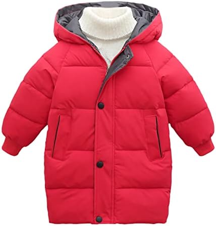 Criança criança garotas meninas casaco de suéter inverno grosso botão quente com capuz casaco à prova de vento fora de casaco