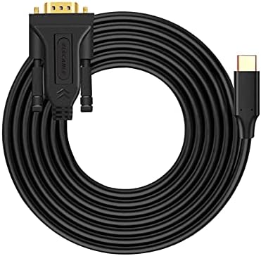 CABOS USB C PARA VGA 5FT/1,5m, Tipo C/Thunderbolt para VGA Adaptador Conversor Extende a tela Monitor de exibição de espelhos