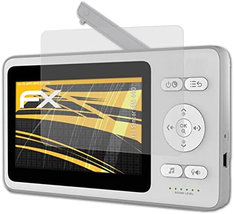 Protetor de tela AtFolix compatível com o filme de proteção de tela SBM 440 sencor, filme de protetor FX anti-reflexivo e absorvente de choque