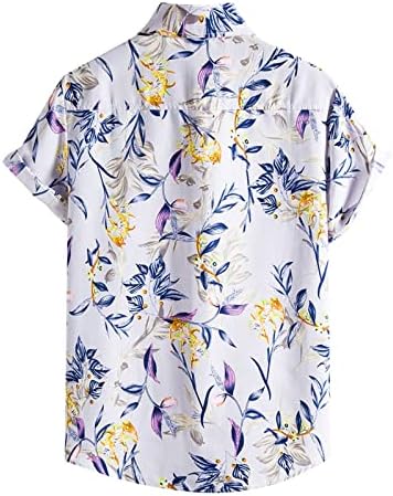 Camisa havaiana masculina camisetas de aloha tropical rápido e seco