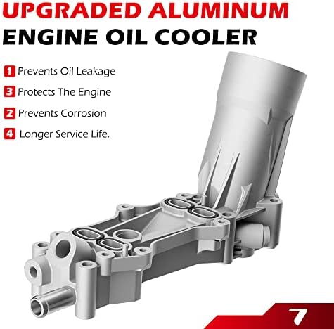 926-959 Motor de óleo de alumínio atualizado Caixa de filtro de óleo com refrigerador de óleo e filtro e montagem do sensor