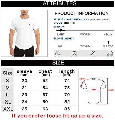 T-shirt Brokig Mens Recess Bold Gym Workout, camisetas leves de treinamento casual para homens para homens