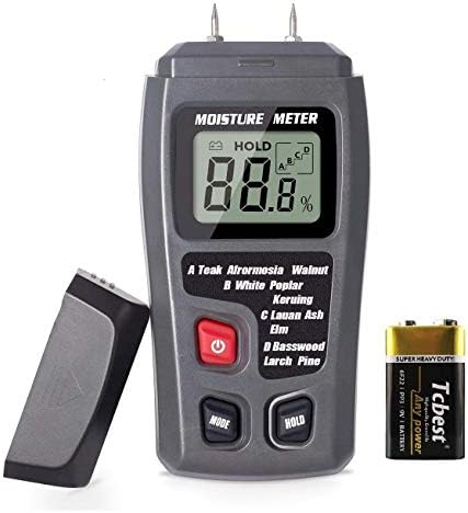 Medidor de umidade de madeira, leitor de umidade para lenha, pequeno detector de umidade de madeira portátil, detector de umidade