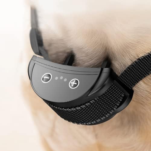 Gola de casca de choque inteligente para cães grandes pequenos grandes colares anti -latidos para cães de estimação automáticos com vibração e choque para cães à prova d'água recarregável
