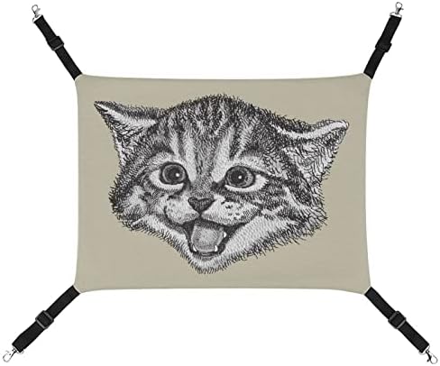 Cato de gato gato com lenço pet gaiola de pet hammock leito suspenso para gatinho filhote de coelho 16,9 x13