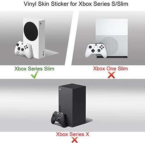 Vanknight Xbox Series X Console Decalques de pele Adesivos Galáxia Vinil espacial para Xbox Series x Console Controllers Purple