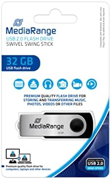 Mediarange 32 GB USB Flash Drive - Black