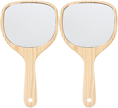 Espelho portátil de espelho portátil de 2 espelho portátil, espelho de maquiagem portátil espelho de maquiagem espelhado de espelho