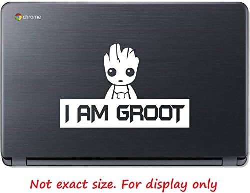 Ur impressões, eu sou Groot Decal Vinyl Sticker Gráficos para Carros Caminhões SUV Vans Windows Laptop Tablet | Branco | 7,5