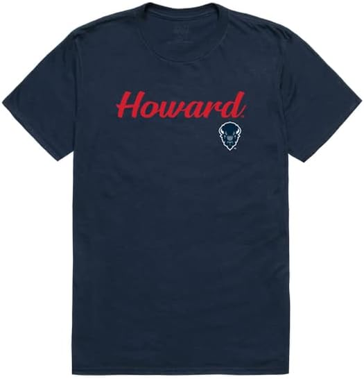 T-shirt de script da Universidade Howard Bison