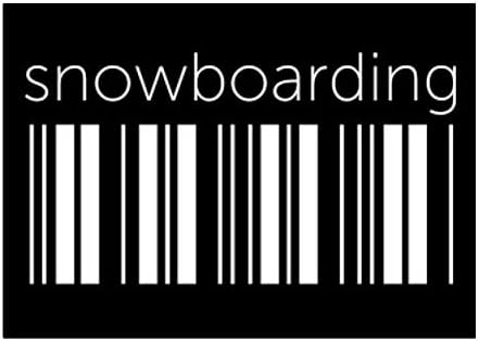 Teeburon Snowboarding Baixo Adesivo de código de barras Pacote x4 6 x4