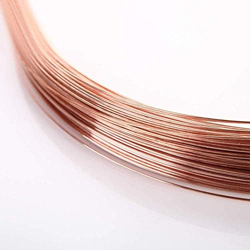 Fio de cobre de fios de cobre de mercado de Merlin Cu Bobina Role Desus para artesanato Diy Wire Industry, Comprimento: 5000 mm