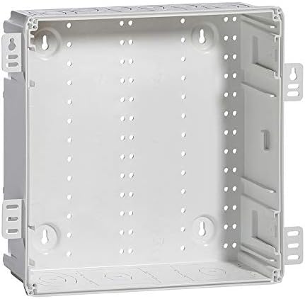 Leviton 49605-14e 14 Centro de mídia estruturado sem fio, gabinete, branco