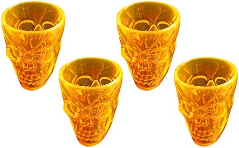 Toyandona Glass bebendo copos 8 PCs Halloween Skull Wine Copo Vinho Copo Copa Gótica Goblete Esqueleto de Esqueleto de Plástico