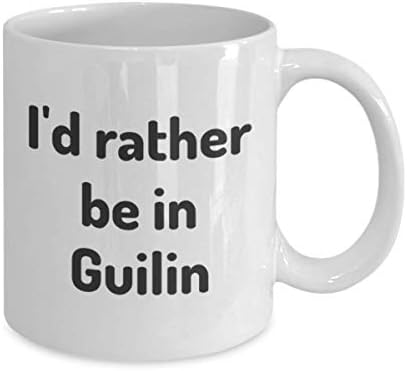 Prefiro estar em Guilin Tea Cup Viajante Coleador de trabalho Gift China Travel Mug Present