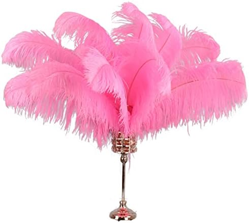 Decoração de penas de avestruz rosa 15-70cm/6-28 Feathers de avestruz para decoração no meio da mesa Casamento de festa 25-30cm