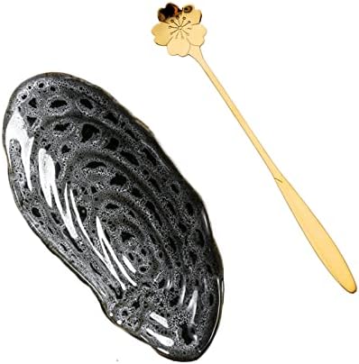 Colher de cerâmica descanso para cozinhar suporte para balcão de cozinha/fogão/mesa de jantar com colher fofa, em forma de