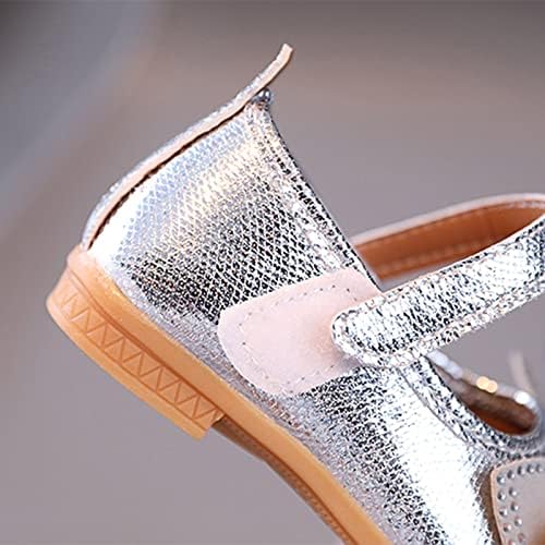 Sapatos para meninas de flor de criança não deslizante macio Mary Jane Sapatos Casual Slip no balé Flat para o casamento