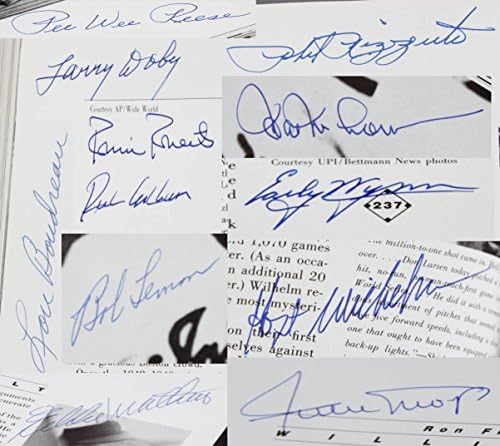 Baseball Hall of Fame 50th Anniversary Livro Multi-assinado 60+ Williams, DiMaggio