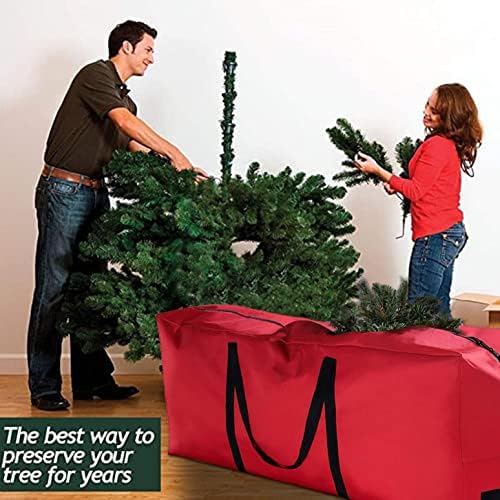 Bolsa de árvore de Natal, material impermeável sacos grandes de armazenamento sacos de armazenamento selados a vácuo pequenas alças